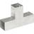 Be Basic Stolpbeslag T-form galvaniserad metall 71x71 - Silver