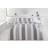 Rapport Single Chambray Stripe Duvet Cover Grey, Silver
