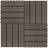 vidaXL terrassefliser 11 stk. WPC 30 x 30 cm 1 m2 mørkebrun