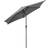 Christow Grey Garden Parasol Umbrella Crank Tilt