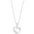 Nordahl Andersen Heart Rodinerat Silver Hänge Med Zirconia - Silver