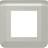 Legrand Mosaic ramme 2M aluminium