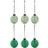 House Doctor Lollipop Green Christmas Tree Ornament 6pcs