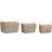 Dkd Home Decor Kurvesæt Beige Metal Kurv 3stk