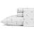 Eddie Bauer Cotton Percale Bed Sheet Grey, White (274.3x259.1cm)