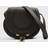 Chloe Marcie Mini Whipstitch Saddle Crossbody Bag BLACK