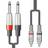 Chord 190.067uk Cable 1.5 2 X Trs Rca Black Classic Mono 2m