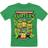 Hybris Kid's Teenage Mutant Ninja Turtles Group T-shirt - Green