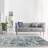 Asiatic Orion Abstract Silver, Blue, Gold, Grey cm
