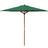 Rowlinson Green 2.7m Wooden Parasol +15Kg Base