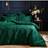 Paoletti Palmeria Emerald Velvet Duvet Cover Green