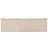 vidaXL hynde 180x50x3 cremefarvet Stolehynde Beige, Hvid (180x)