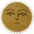 ferm LIVING Sun Natur, Gul 70cm