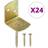 vidaXL Fence Panel Brackets 24 Shaped