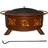 Miami Ohio 18 Round Steel Wood Burning Rust Fire Pit with Screen