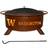 Washington in. 18 in. Round Steel Wood Burning Rust Fire Pit with Spark Screen