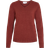 Vila Ril V-Neck Knitted Pullover - Fired Brick