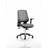 Dynamic Relay Chair Leather Seat Silver Back With Arms OP000118