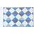 Homescapes Harlequin Pattern Bath Blue