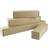 Master'In Paprør firkantede 105x105x860x3mm brun