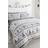 Portfolio Home Bedmaker Noel Grey Christmas Single Duvet Cover Grey, Red