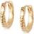 Daisy London Stacked Rope Hoop Earrings