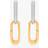 Monica Vinader Alta Capture Charm Drop Earrings, Gold/Silver