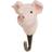 Wildlife Garden Hand-Carved Pig Hook