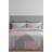 Catherine Lansfield Larsson Geo Duvet Cover Grey, Pink (200x135cm)