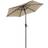 Christow Taupe Garden Parasol 2m Tilting Sun Umbrella
