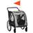 Pawhut 2-in-1 Dog Bike Trailer W/ Universal Wheel Reflector Flag 72.5x107.5cm