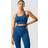 ICANIWILL Ribbed Define Seamless Sports Bra-Dark Navy-XXL