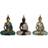 Dkd Home Decor Buddha Prydnadsfigur 20cm 3st