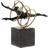 Dkd Home Decor Moderne Sort og Gylden Metal Harpiks 36 x 14 x 29.5 cm Dekorationsfigur