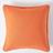 Homescapes 45 Cotton Plain Cushion Cover Cushion Cover Orange (45x45cm)