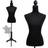vidaXL Mannequin Gine Damebuste Sort