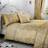 Serene Jasmine Floral Weave Rich Duvet Cover Beige, Gold
