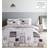 Catherine Lansfield Sleep Dreams Print Duvet Cover Pink, Grey, White (230x220cm)