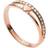 Fossil Hearts To You Band Ring - Rose Gold/Transparent