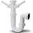 Polypipe 40mm Appliance Trap Swivel P with Double Adjustable Inlet 75mm White