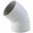 FloPlast FloPlast White Solvent weld 45Â° Waste pipe Bend (Dia)40mm