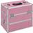 vidaXL Makeupkuffert 37 x 24 x 35 cm pink aluminium