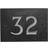 The House Nameplate Company Black & white Slate number