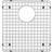 Blanco 516364 Stainless Steel Basin Rack Precis 60/40 Double