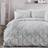 Serene Lara Single Duvet Cover Grey, White, Silver