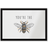 Decorsome You're The Bees Knees Orange, Black, White 40x60cm