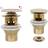vidaXL Push Drain Gold Wash