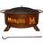 Memphis 18 in. Round Steel Wood Burning Rust Fire Pit with Grill Spark Screen