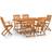 vidaXL 3086970 Matgrupp, 1 Bord inkl. 6 Stolar