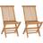 vidaXL 315441 2-pack Trädgårdsmatstol